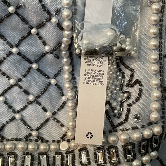 ASOS design structure pearl embellished mini dress - Picture 5 of 6